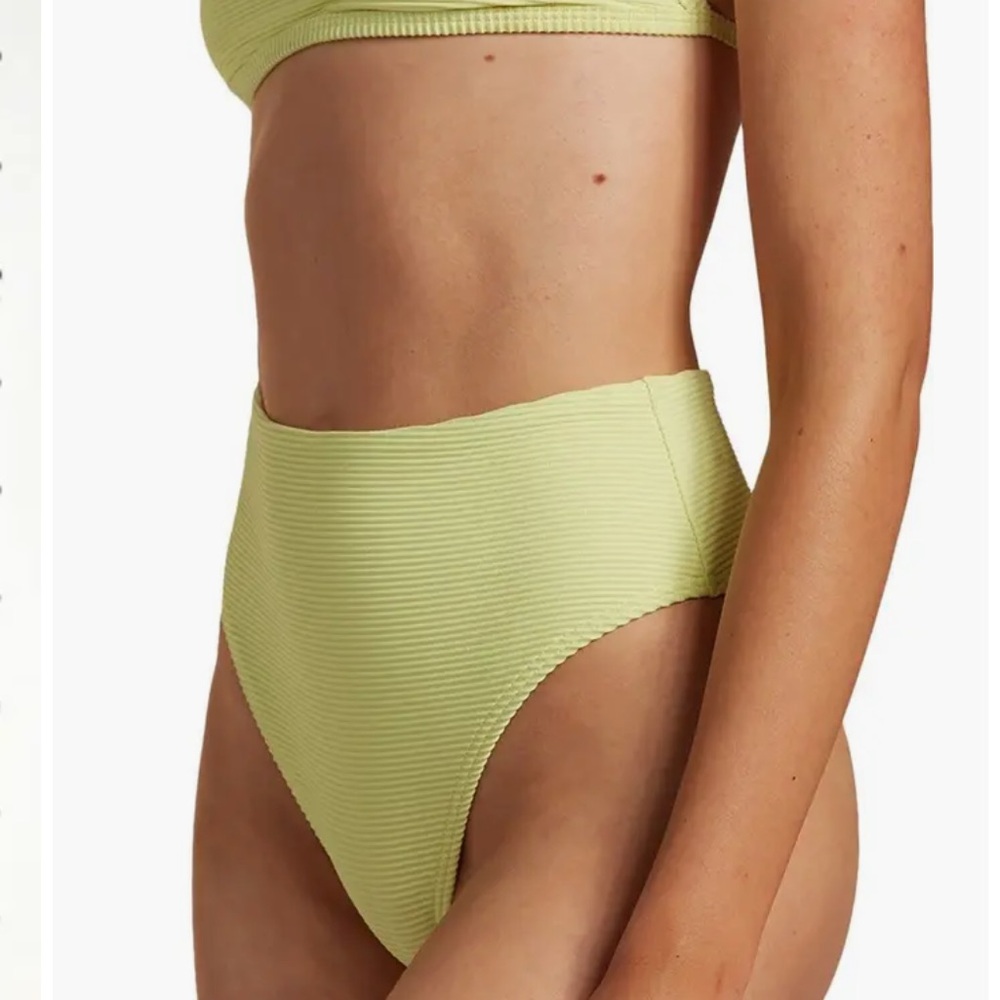 Billabong Ribbed Light Green Bikini Bottom